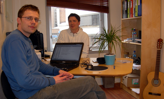 P� rektors kontor...